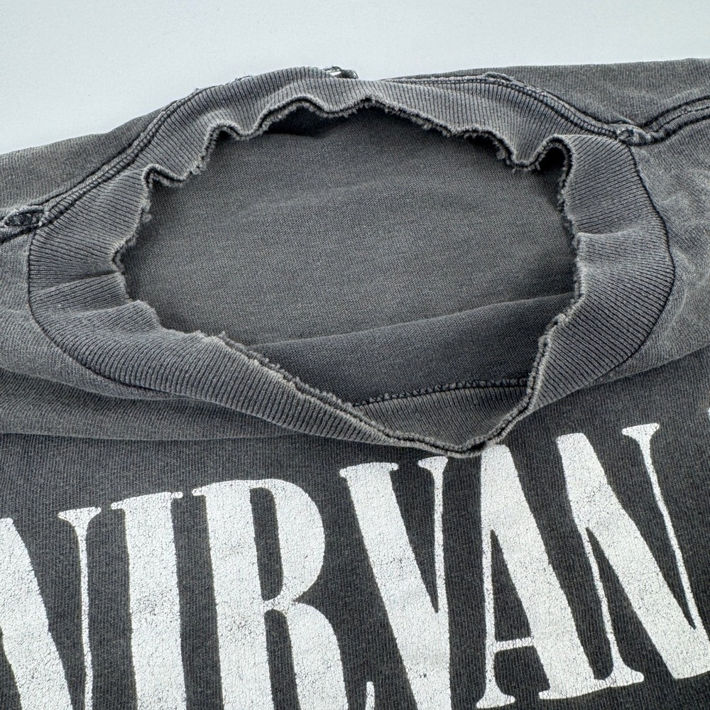 Nirvana Circles of Hell Vintage Graphic T-Shirt Faded Black Distressed XL - Picture 14 of 16